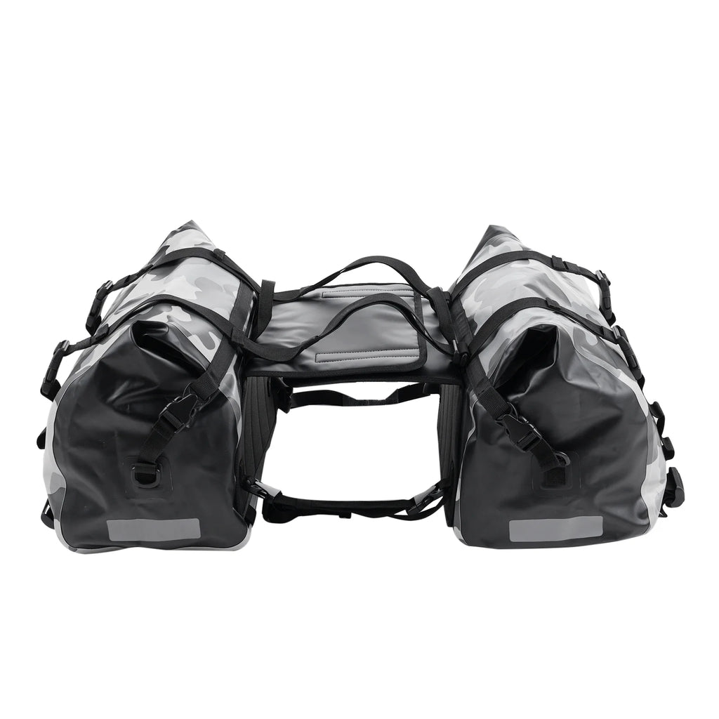 Nebublu Motorcycle Duffel Bag， PVC Waterproof Luggage for Hiking and Camping