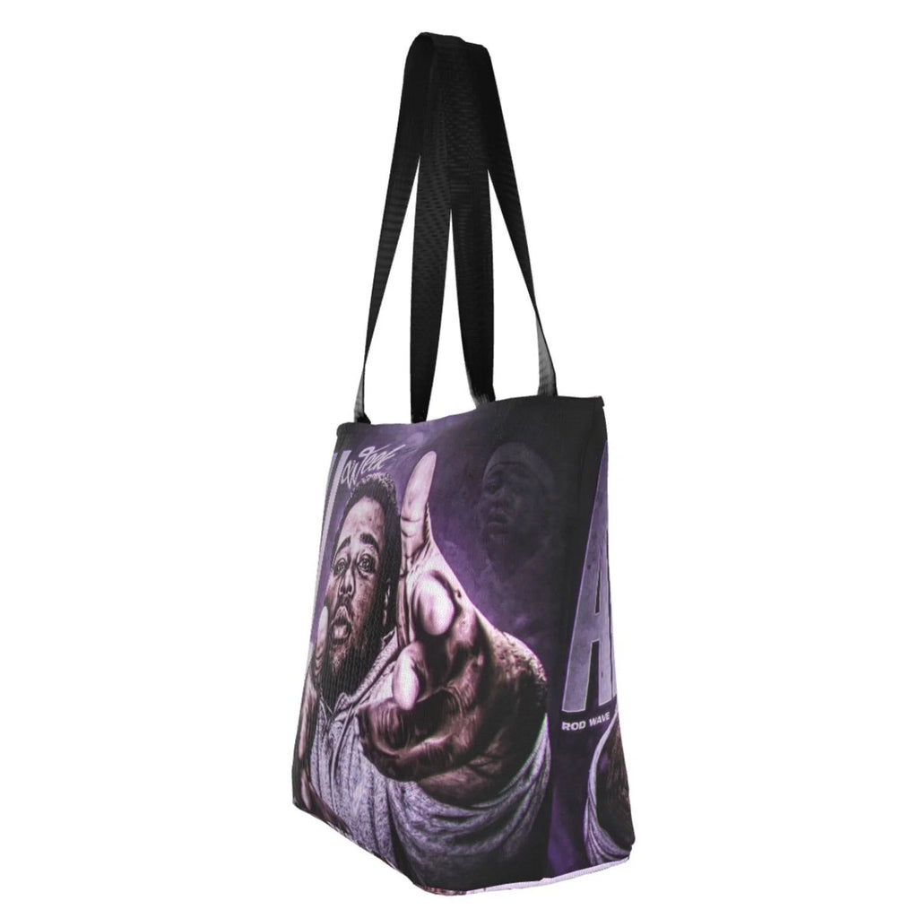 Rod Wave Singer Female Tote Bag Large Capacity Handbag Shoulder Bag Gift For Shopping Travel Beach Picnic Work School