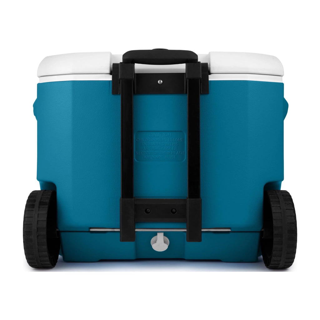 Coleman Chiller 60QT Hard Cooler with Wheels, Ocean Blue
