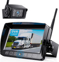 ZEROXCLUB Wireless Backup Camera HD 1080P IP69K Waterproof Night Vision 7'' DVR Split Touch Monitor for Truck/RV/Trailer/Bus-B701