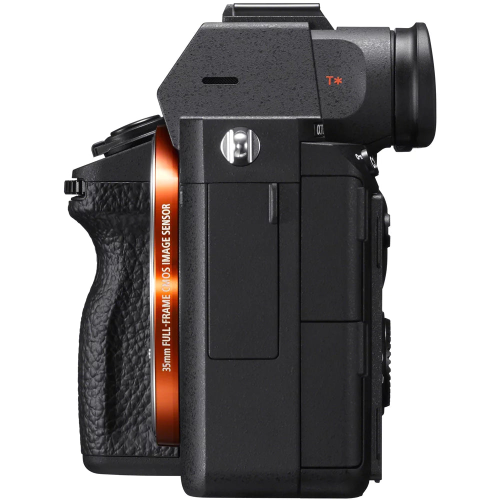 Sony a7III 24.2MP Full Frame Mirrorless Interchangeable Lens Camera Body + 64GB Memory & Flash a7III Accessory Bundle
