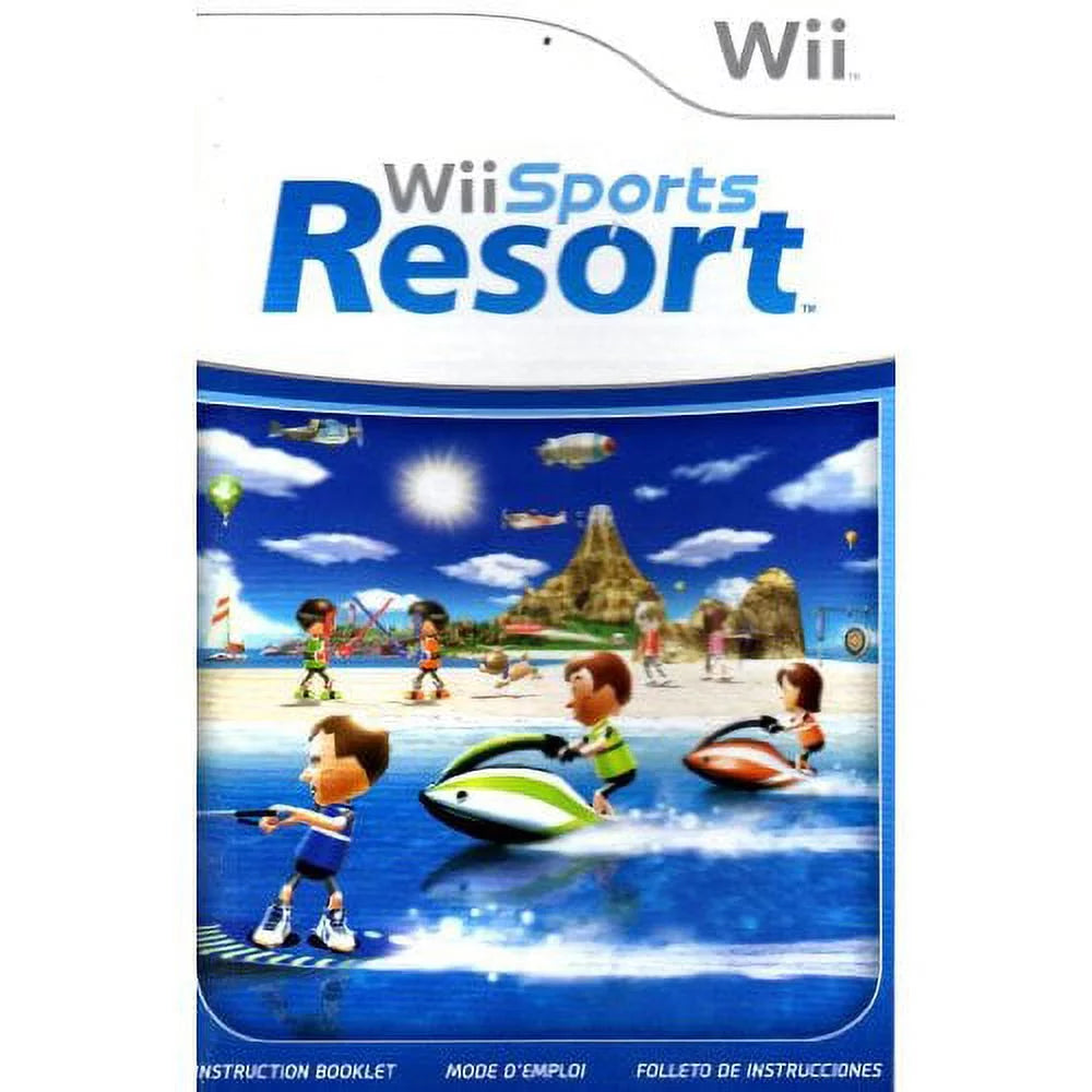 Restored Nintendo Wii With Wii Resort Game Bundle Console White Home (Refurbished)