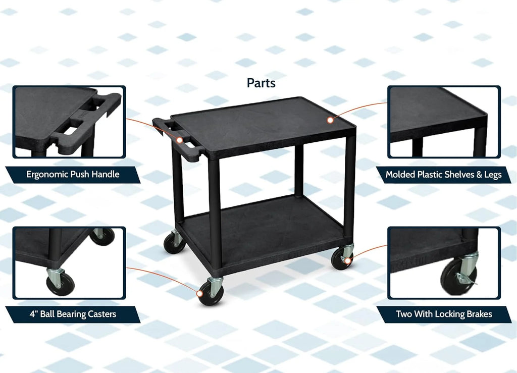26"H AV Car - wo Shelves