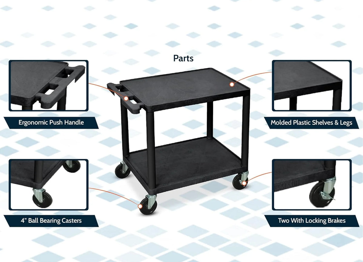 26"H AV Car - wo Shelves