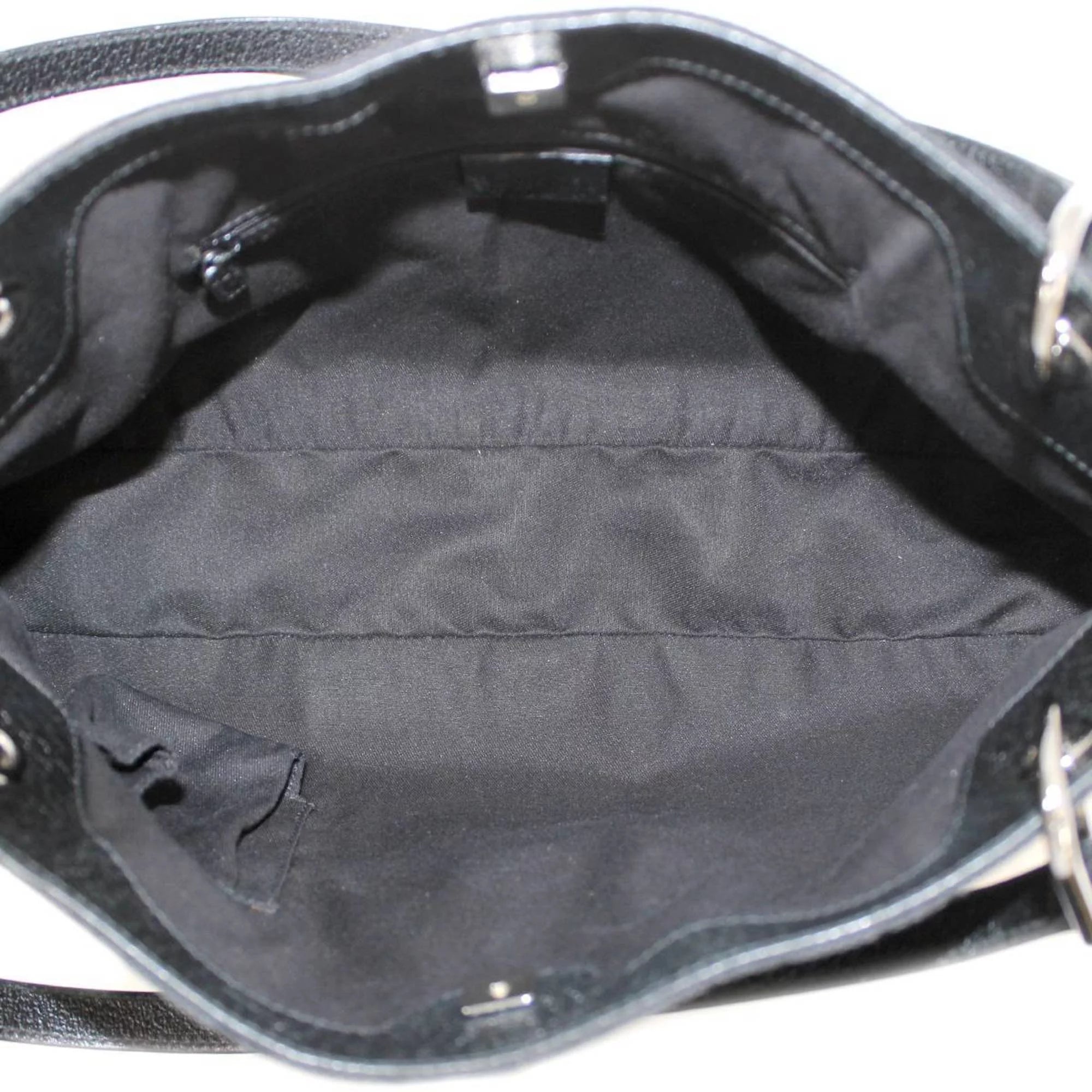Previously Owned GUCCI Gucci tote bag GG canvas black 121023 (Good)