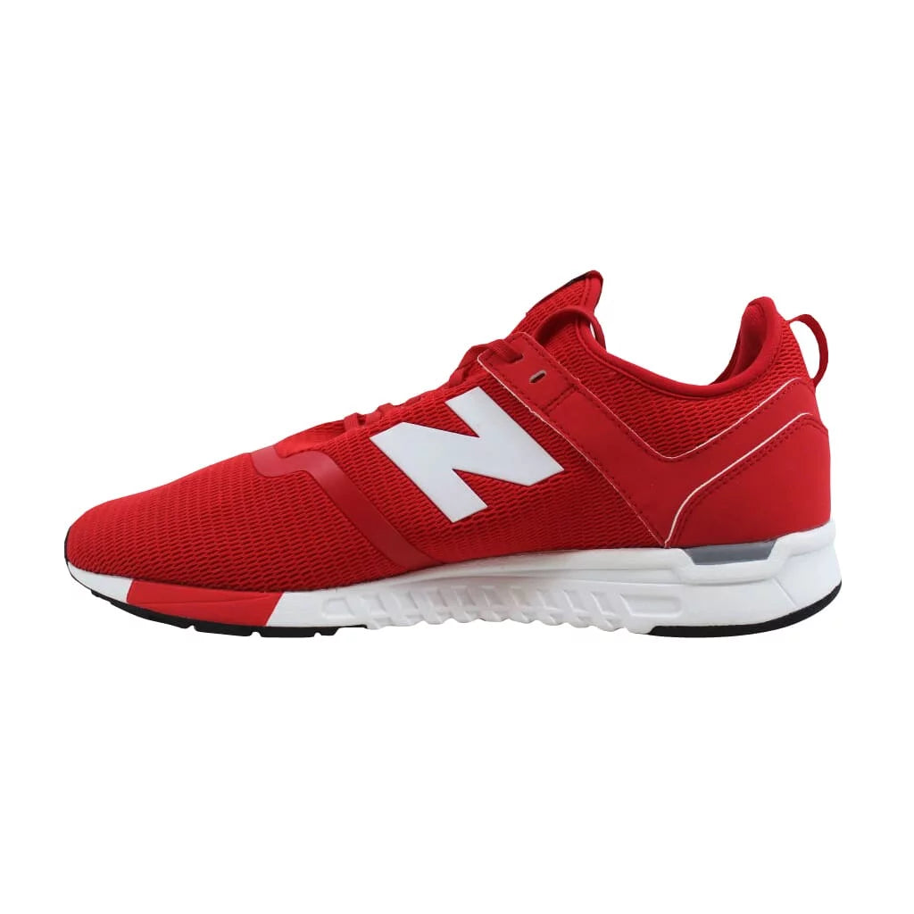 New Balance Mens 247 Decon V1 Sneakers, M11/W12.5, Red/White
