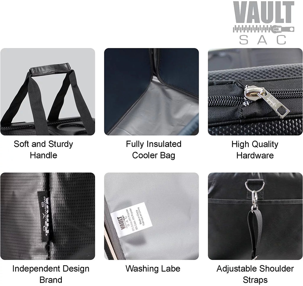 Portable Soft Sided Cooler Bag Collapsable Folding Fully Insulated | 30 Can Capacity | Hard Top and Bottom |