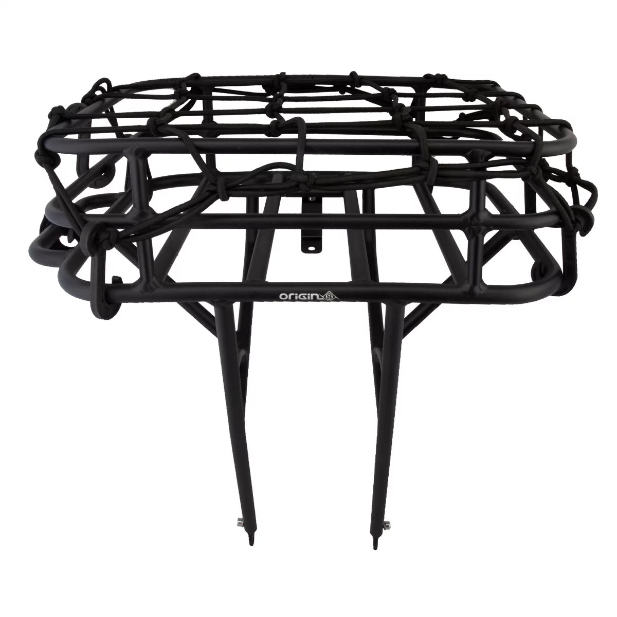 Origin-8 Rush Messenger Front Basket Rack with Cargo Net - Black