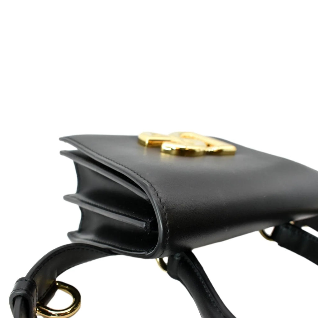 Previously Owned DOLCE & GABBANA Mini Leather Belt Bag Black