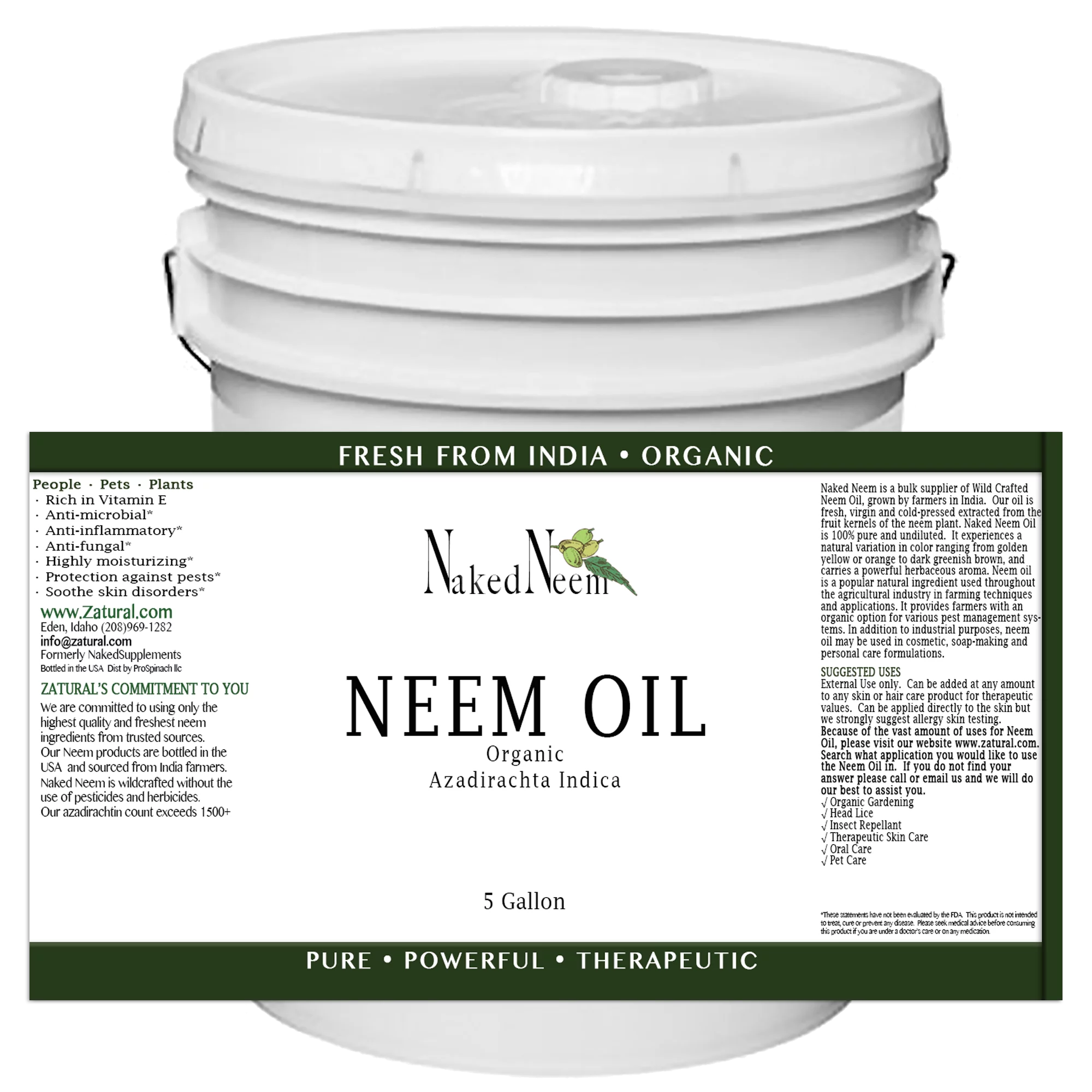 Organic Neem Oil | 100% Pure Neem Oil