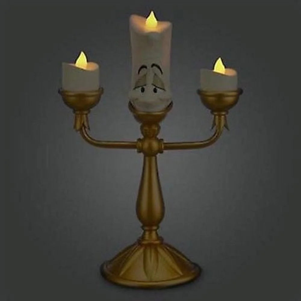 disney parks beauty and the beast lumiere light up candelabra new with box