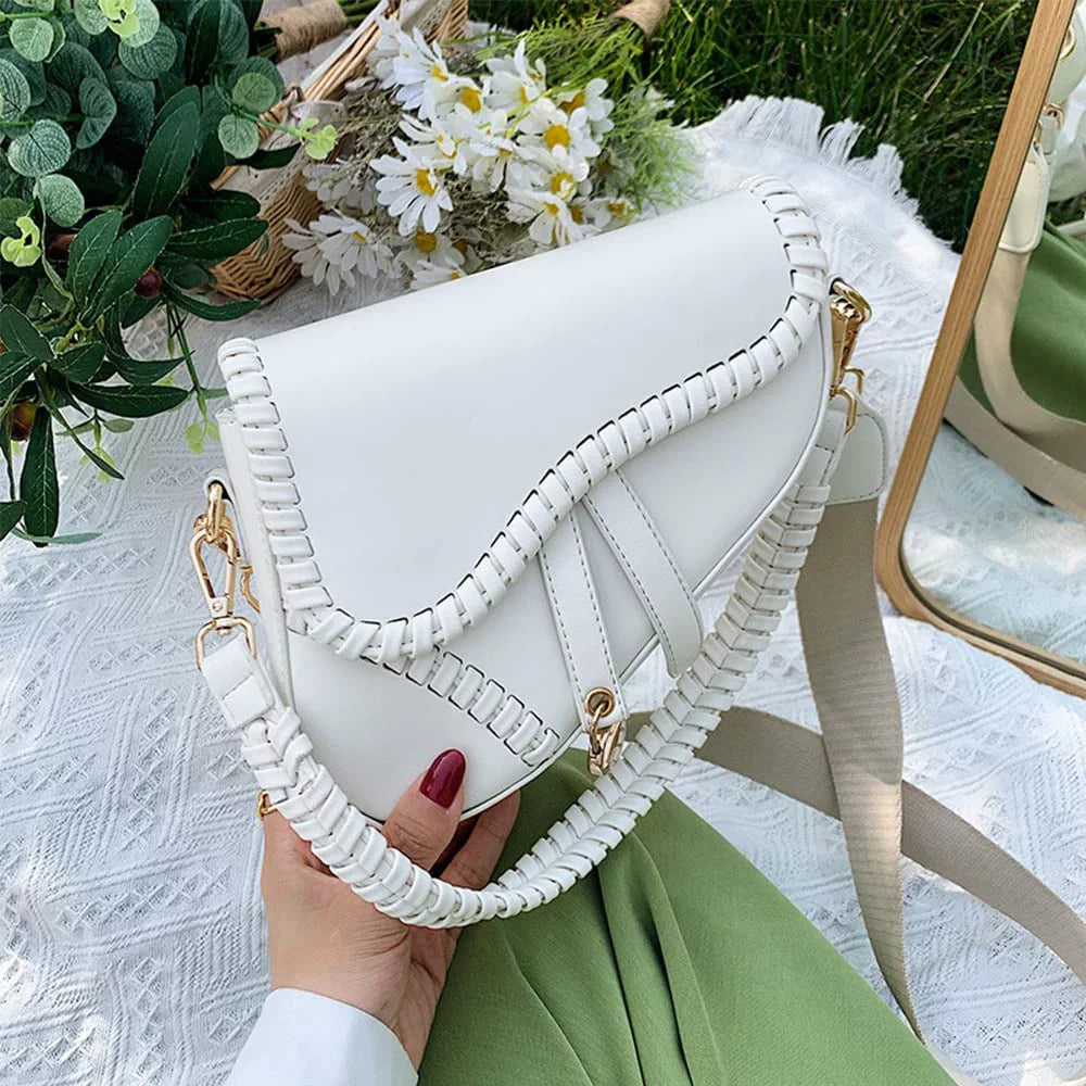 Junior 2023 New Female Saddle Shoulder Bag Handbag Small Crossbody Bag Shoulder Bag Handbag