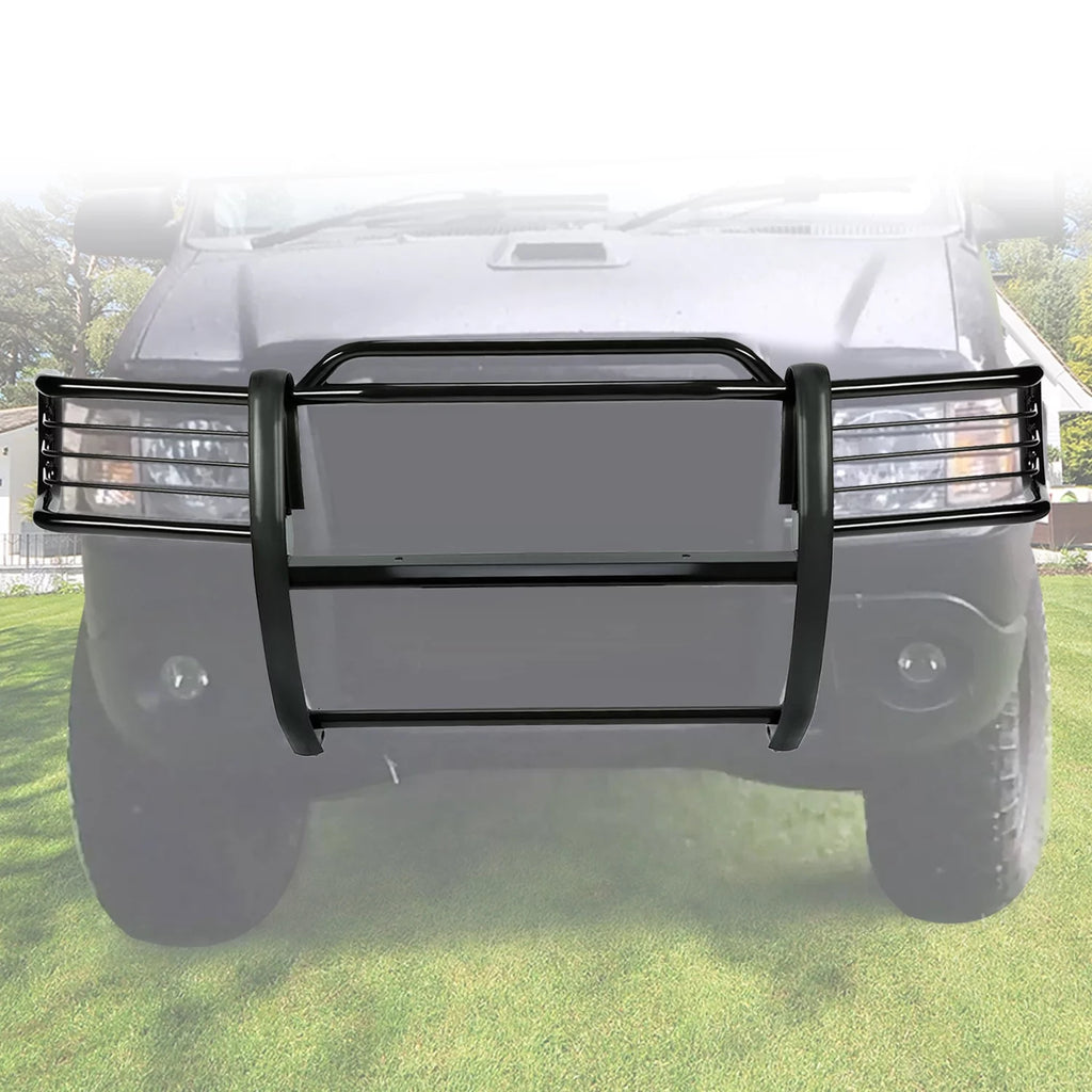 HECASA Front Grille Brush Guard Grill for Ford Ranger Mazda B4000 Pickup Truck 2001 02 03 04 05 06 07 08 09 10 11 2012 Powder Coated Black Alloy