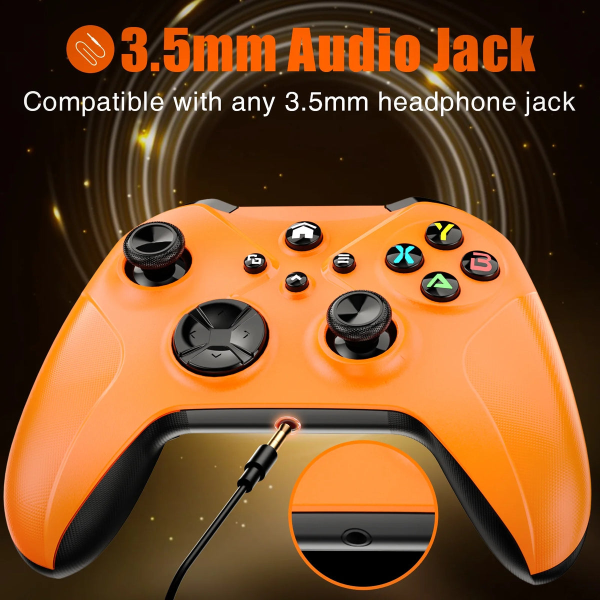 Bonacell Wireless Controller for Xbox One, (Watch Video to Update XBOX)Game Controller Compatible with Xbox One/Xbox One X/S, Xbox Series S/X Gamepad Support Turbo/3.5mm Headphone Jack/Macro Functions