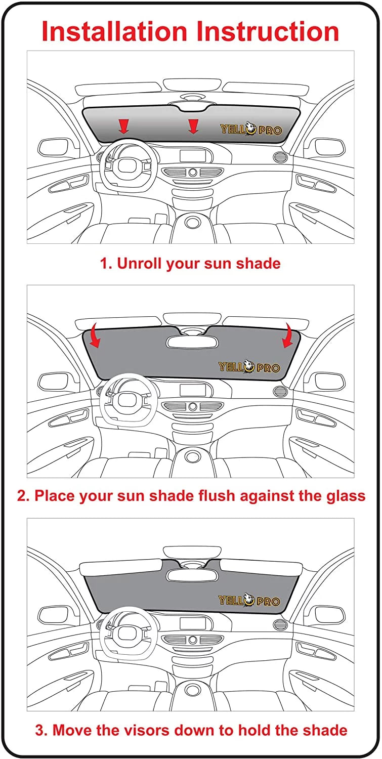 Front Windshield Sunshade for 2016-2023 Mazda MX-5 Miata Coupe & Convertible