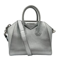 Used Givenchy Handbag Shoulder Bag Antigona Leather Silver For Her (Good)
