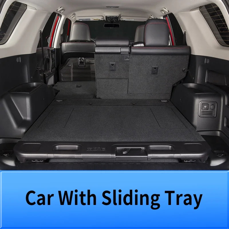 Floor Mats Compatible with Toyota 4Runner 2013-2023 Trunk Mat Cargo Liner Cargo Mat All Weather Trunk Liner 2022 4 Runner Accessories (Trunk Mat+Floor Mats,Fit W/Sliding Tray)