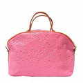 Italian Artisan  Tarsilla Womens Leather Makeup Bag, Fuchsia