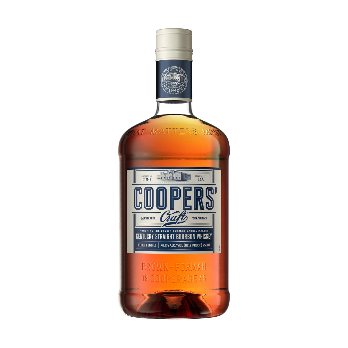 Coopers’ Craft Kentucky Straight Bourbon Whiskey, 750 ml Bottle, 82.2 Proof