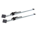 (2 Pack ) 89.75" to 104.5" Inches Long Alloy Adjustable Load Lock Bar for Cargo Tie-Down in Enclosed Trucks and Semi Trailers with 2" - 4" Pads