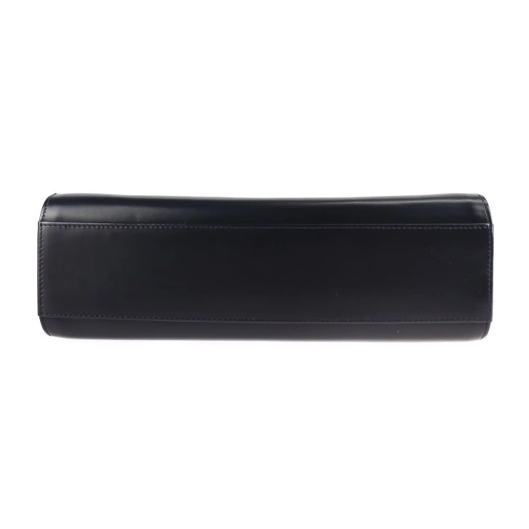 Previously Owned CARTIER Cartier sapphire line handbag calf dark navy mini bag (Good)
