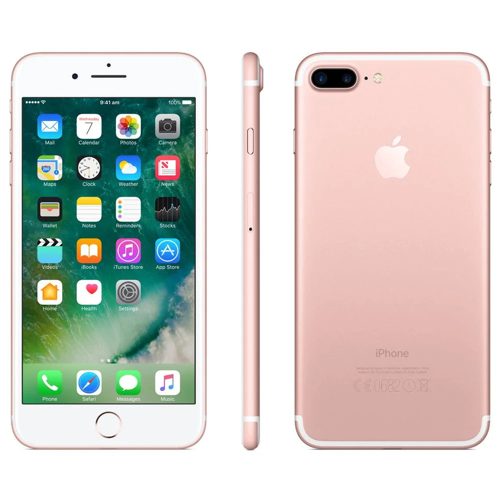 Used Apple iPhone 7 Plus - Carrier Unlocked - 128GB Rose Gold (Fair)