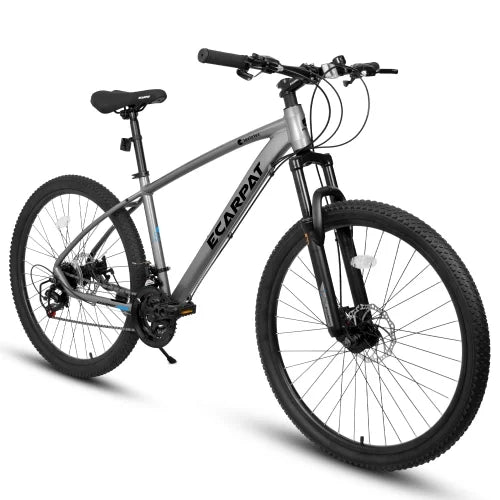 27 inch Mountain Bike 21 Speeds, Suspension Fork, Aluminum Frame Disc-Brake for Men Women Mens MTB Bicycle Adlut Bike