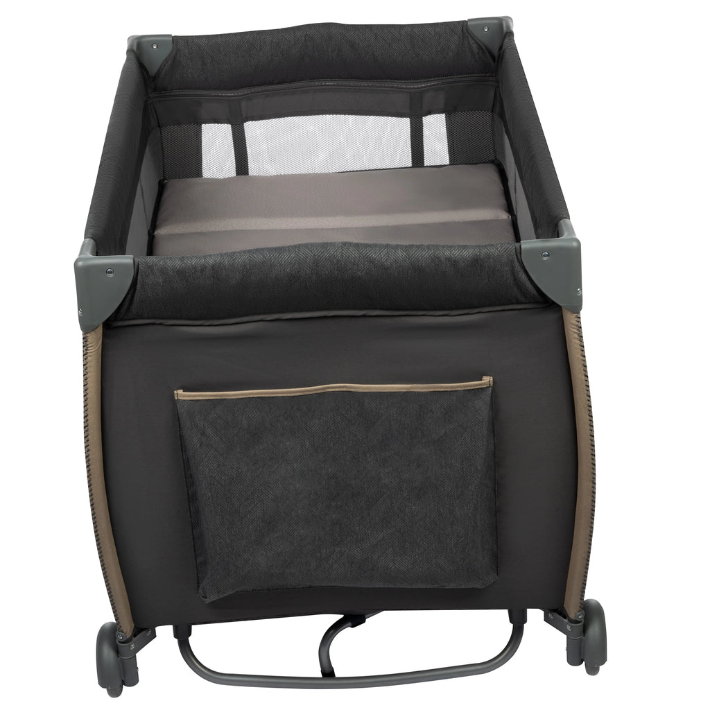 Monbebe Play Yard with Full Size Rocking Bassinet, Castle Point