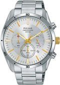 PT3841,Men's Chronograph,Corrosion-free Metal case,bracelet,100m WR