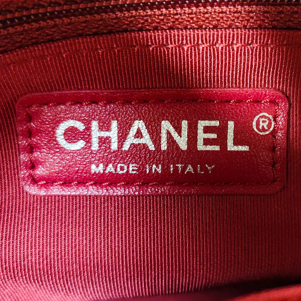 Used Authenticated Chanel Medium Gabrielle Hobo Lambskin Leather Gold Shoulder Bag Unisex (Good)