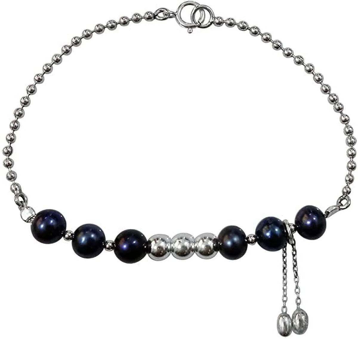 925 Sterling Silver Handmade Designer Bracelet for Women, Pearl Gemstone Fashion Bracelet, Gift Party Jewelry, String Of Beads Bracelet