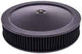 JEGS 500064 Air Cleaner Assembly 14 in. D x 3 in. H Filter Black Powder Coated F