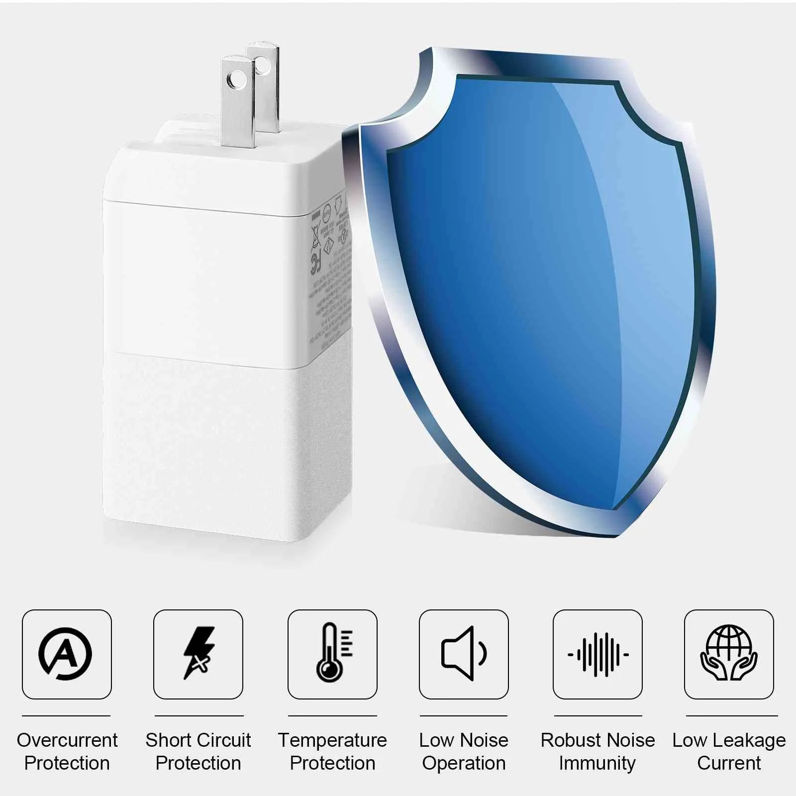 UrbanX 65W Fast Travel Charger with 3 Ports USB & Dual USB-C High-Speed Charging Compatible with vivo Y20i/Y20/iQOO 5 5G/S1 Prime/S7, iPhone, Samsung Galaxy, Google Pixel, MacBook, Steam Deck, Laptops