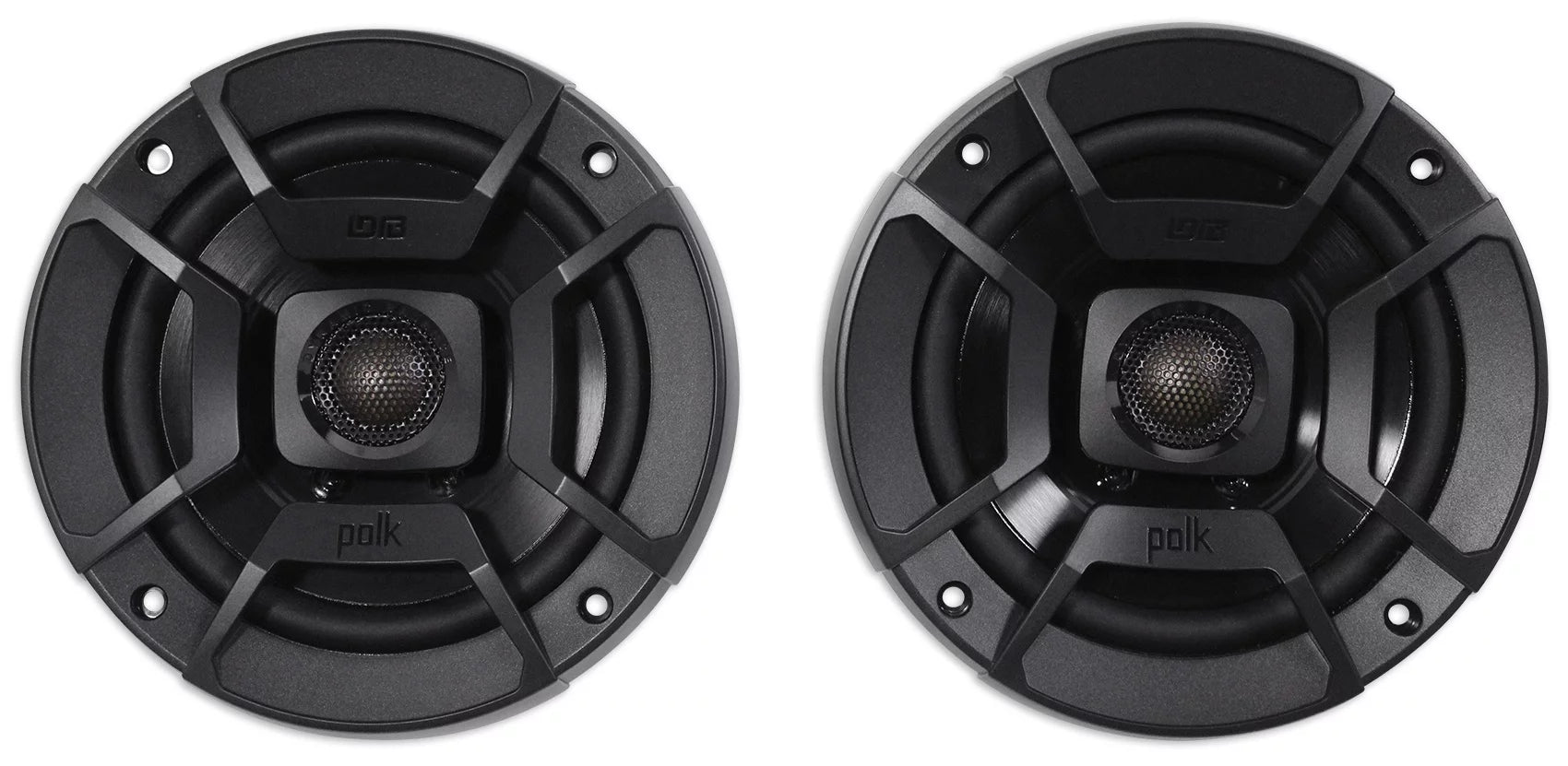 (2) Polk Audio DB522 5.25" 600w Car/Marine/Motorcycle Speakers+Speaker