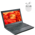PreOwned Lenovo 100e Laptop 11.6" Intel Processor 4GB RAM 64GB SSD Windows 10 Pro with Wireless Earbuds (scratch and dent)