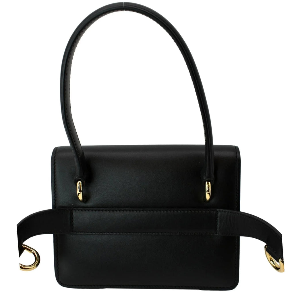 Previously Owned DOLCE & GABBANA Mini Leather Belt Bag Black