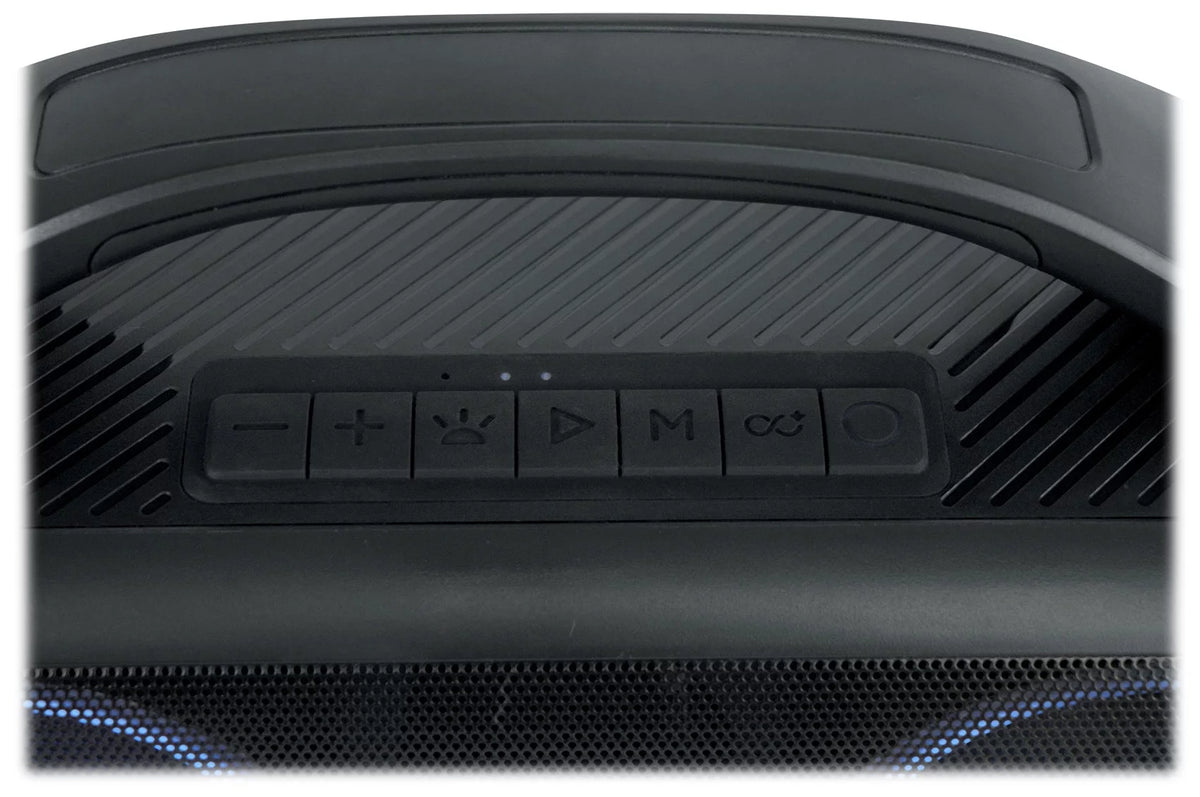 Rockville Go Party D4 Large Loud Portable LED Party Bluetooth Speaker, Deep Bass