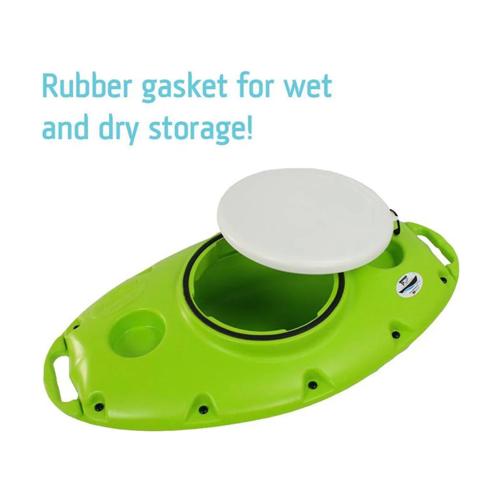 CreekKooler 15 Quart Floating Beverage Portable Pup Cooler w/ 8' Tow Rope