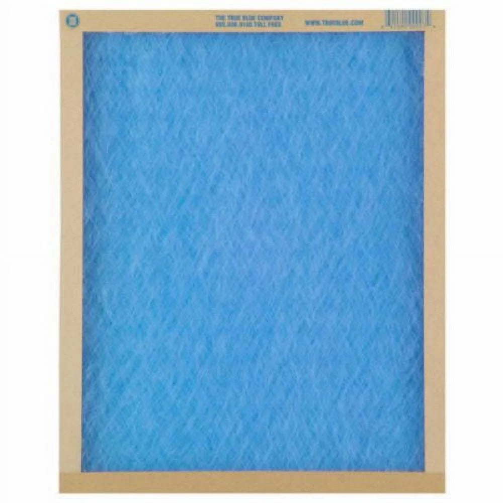 True Blue 114241 14" x 24" x 1" Flat Panel Spun Fiberglass Disposable Furnace Air Filter MERV 2 - Quantity of 12