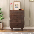 Solid Wood Spray-Painted Drawer Dresser Bar,Buffet Tableware Cabinet Lockers Buffet Server Console Table Lockers, Retro Round Handle, Applicable To The Dining Room, Living Room,Kitchen Corridor Auburn