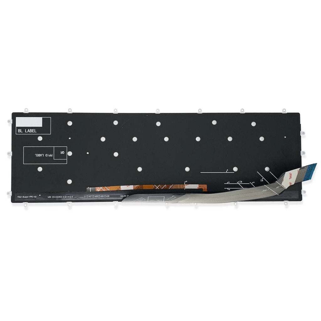 White Characters Keyboard For Dell G7 7588 7590 7790 G3 3579 3779 3590 G5 5587 5590 Backlit