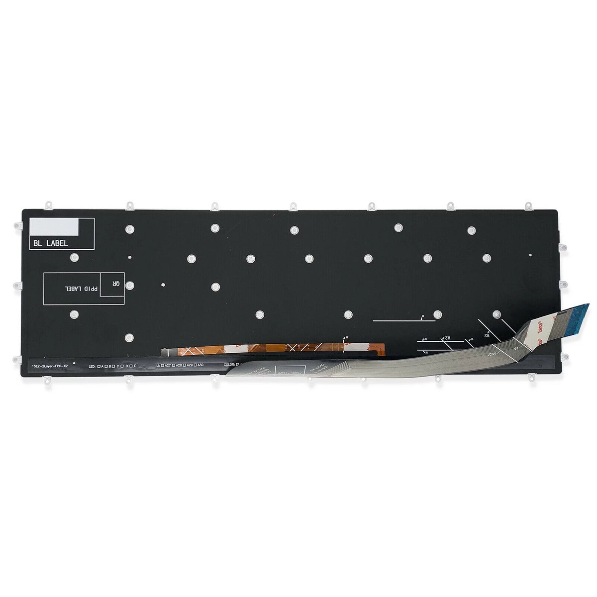 White Characters Keyboard For Dell G7 7588 7590 7790 G3 3579 3779 3590 G5 5587 5590 Backlit