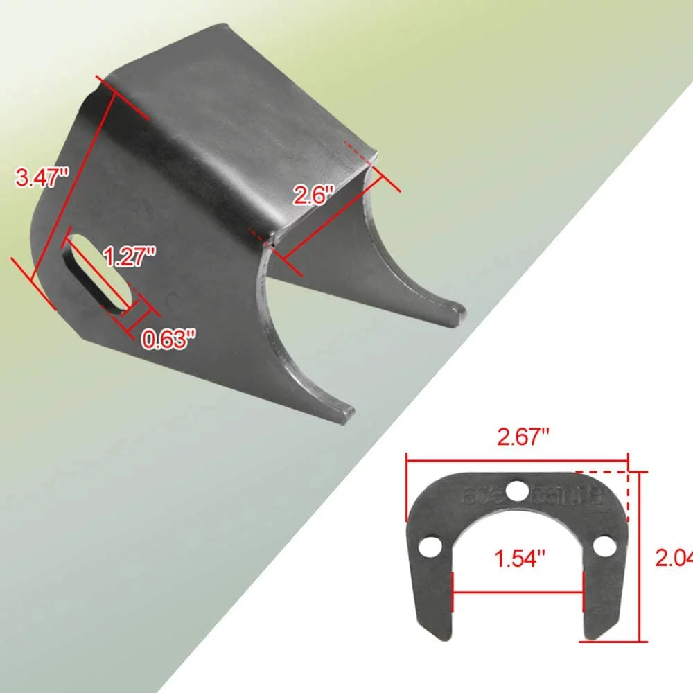 NIXFACE Front Lower Control Arm Bracket Axle Side Mount Brackets for 84-06 Jeep TJ XJ ZJ MJ