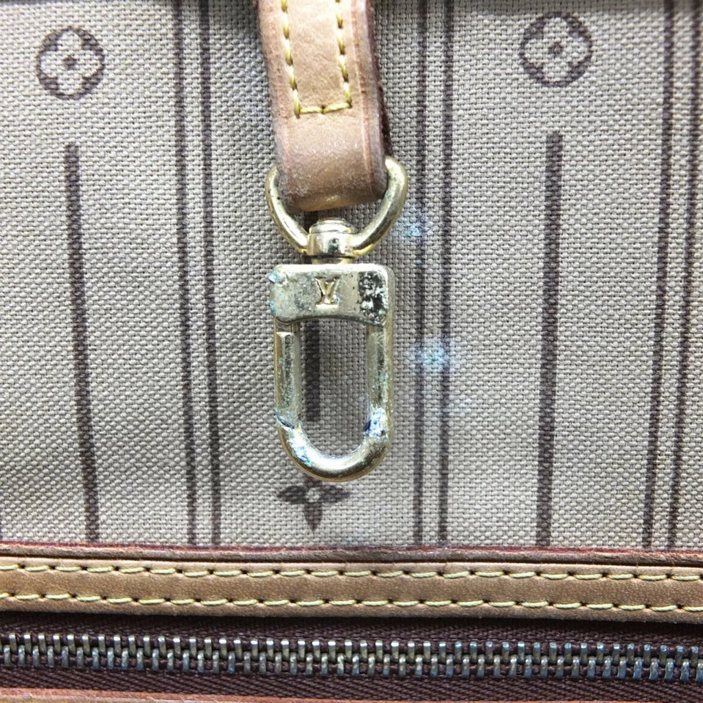 Used Louis Vuitton Neverfull GM Monogram M40157 Brown Canvas (Fair)