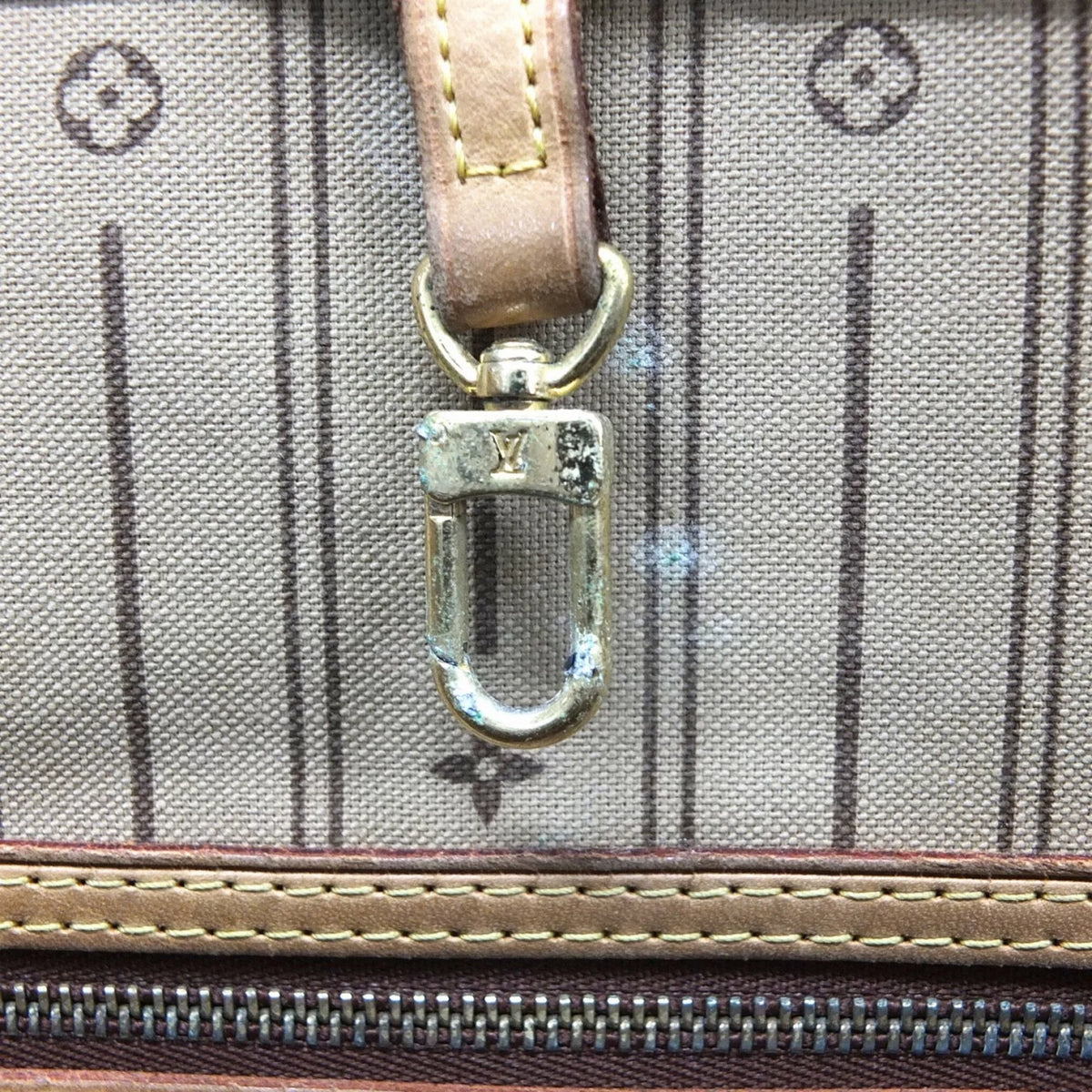 Used Louis Vuitton Neverfull GM Monogram M40157 Brown Canvas (Fair)