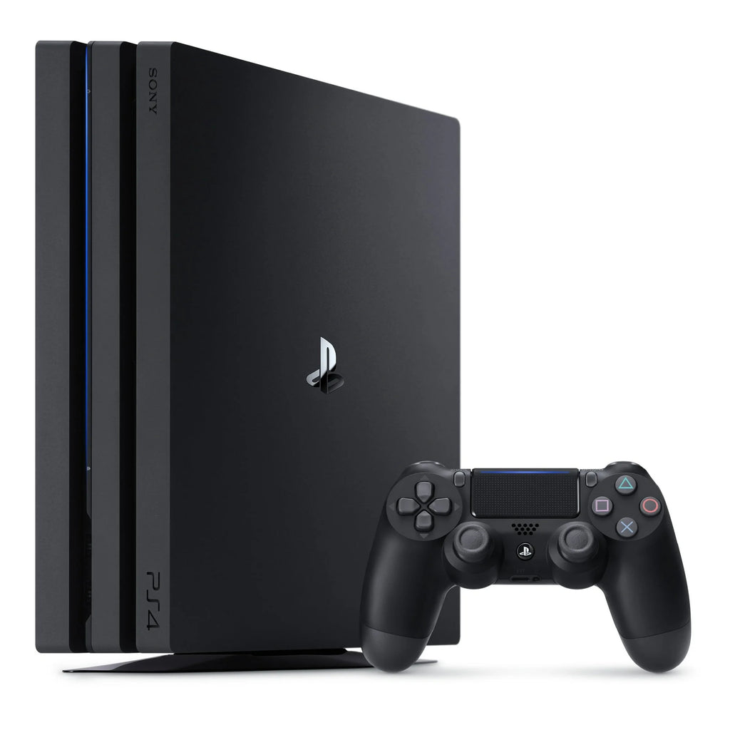 Sony PlayStation 4 Pro 1TB Gaming Console Black with Charging Dock Headset 2 Controller Bolt Axtion Like New