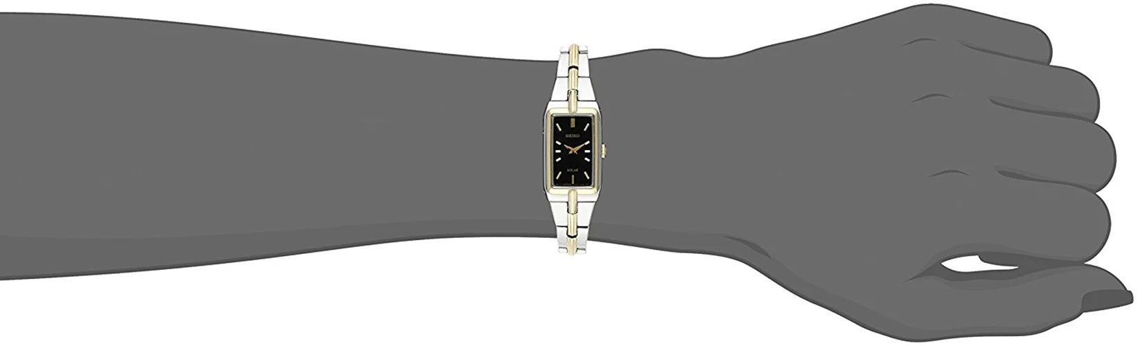 Seiko For Her SUP274 Analog Display Analog Quartz Two Tone Watch