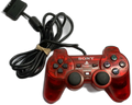 Sony PlayStation 2 Controller Clear Red OEM Used