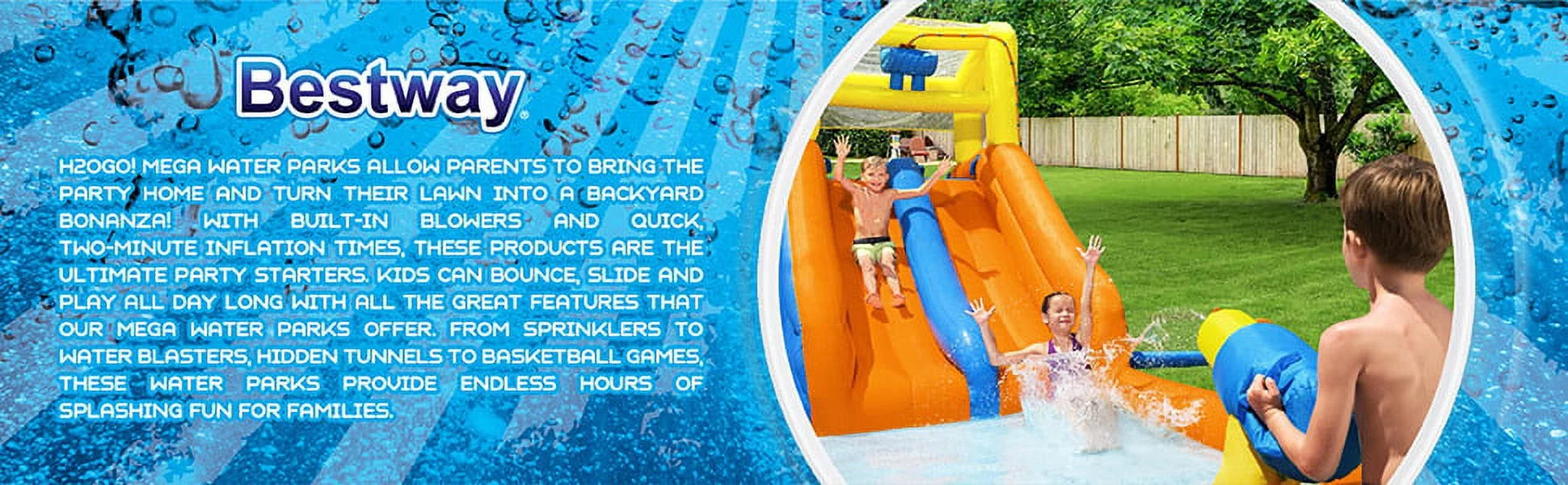 H2OGO! Maui Mountain Kids Inflatable Water Park 23' 4" Long