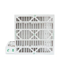 2 Pack of 20x20x4 MERV 13 Pleated 4" Inch Air Filters by Glasfloss. Actual Size: 19-1/2 x 19-1/2 x 3-3/4
